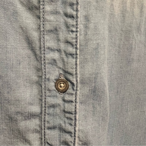 Cloth & Stone Anthropologie two toned Chambray Shirt Dress NO TIE size small - Picture 5 of 15